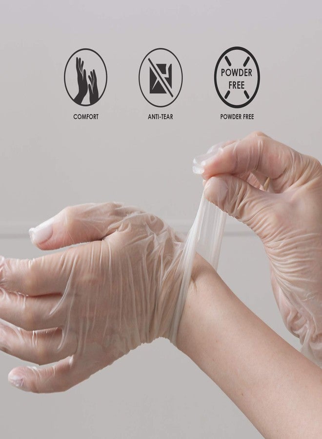 Chef's Star Disposable Powder Free Latex Gloves, Small, White - Image 2